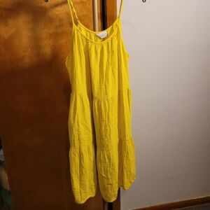 Univerdal Thread Yellow Sleeveless Sundress